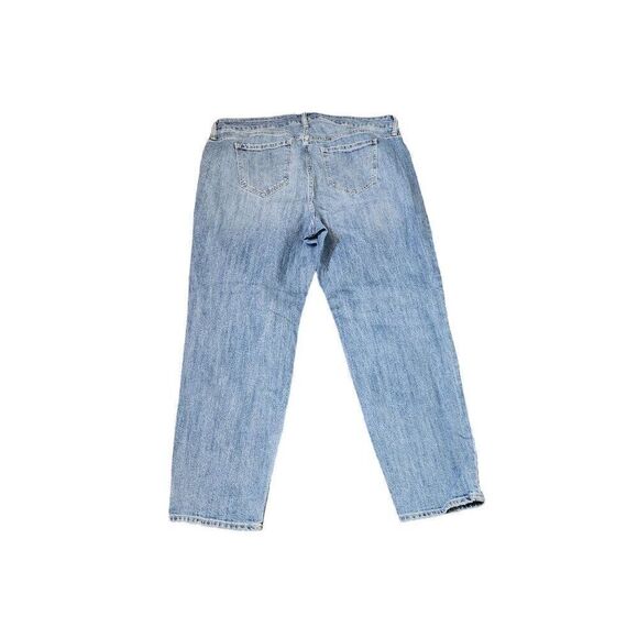 Old Navy Boyfriend Midrise Stella Straight Leg Jeans Womens 16 Blue - Picture 3 of 7